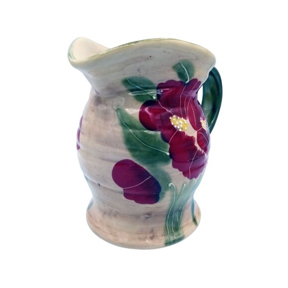 Fleur Rustique Pitcher Ambiance Collection 7" Discontinued Poppy Nanette Vacher - Picture 3 of 15